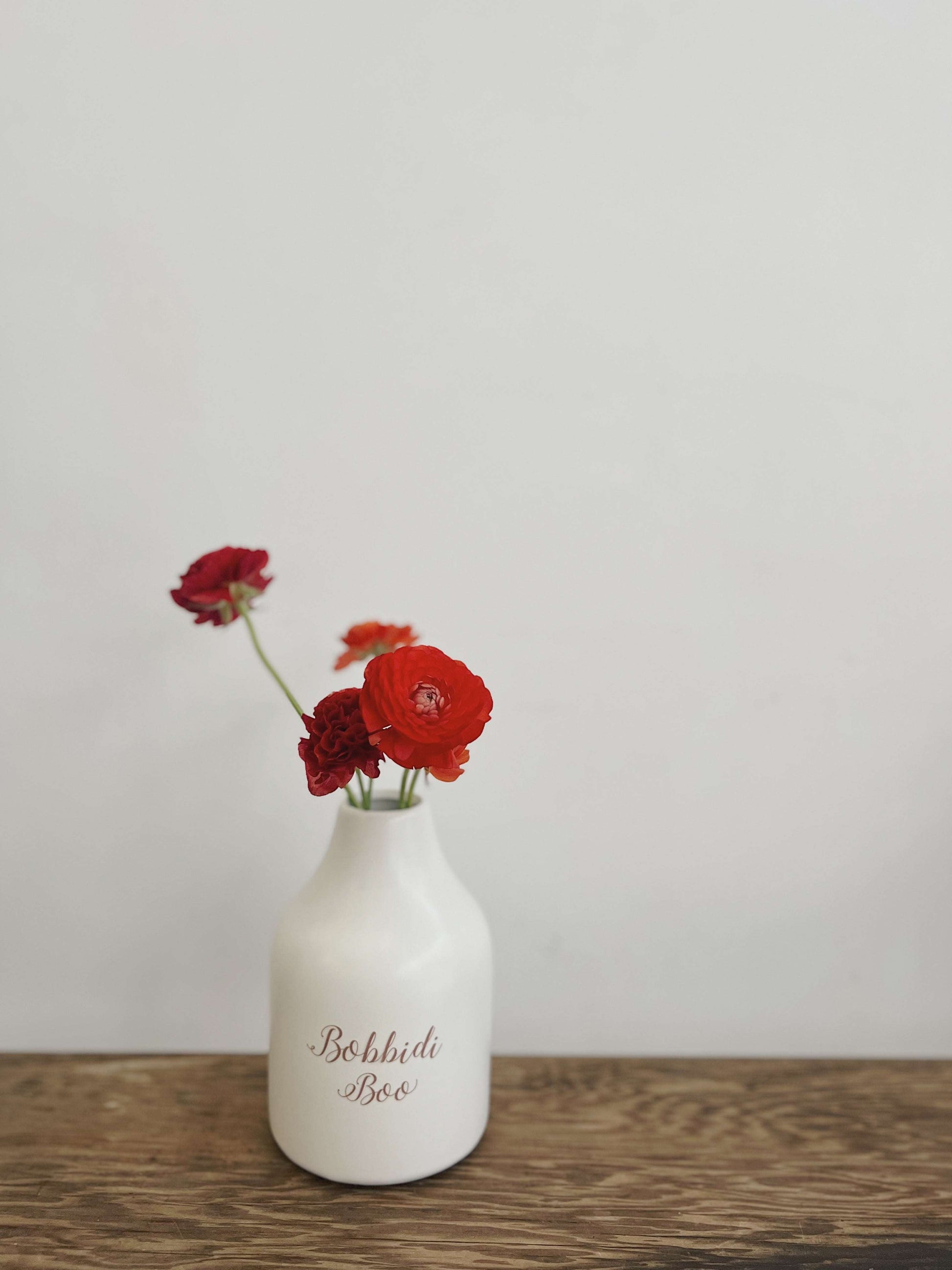 【命定花瓶3號】Bobbidi Boo 品牌白色簡約陶瓷花瓶